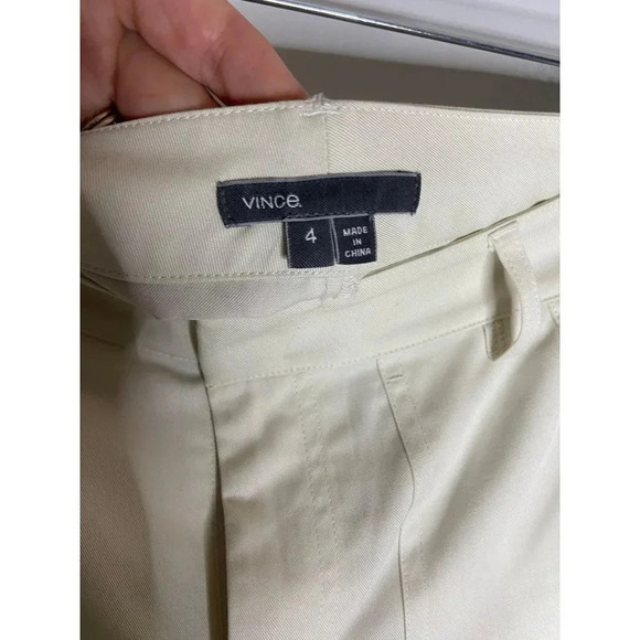 Vince Ivory Twill Cargo Pants -sz 4 - Picture 6 of 13